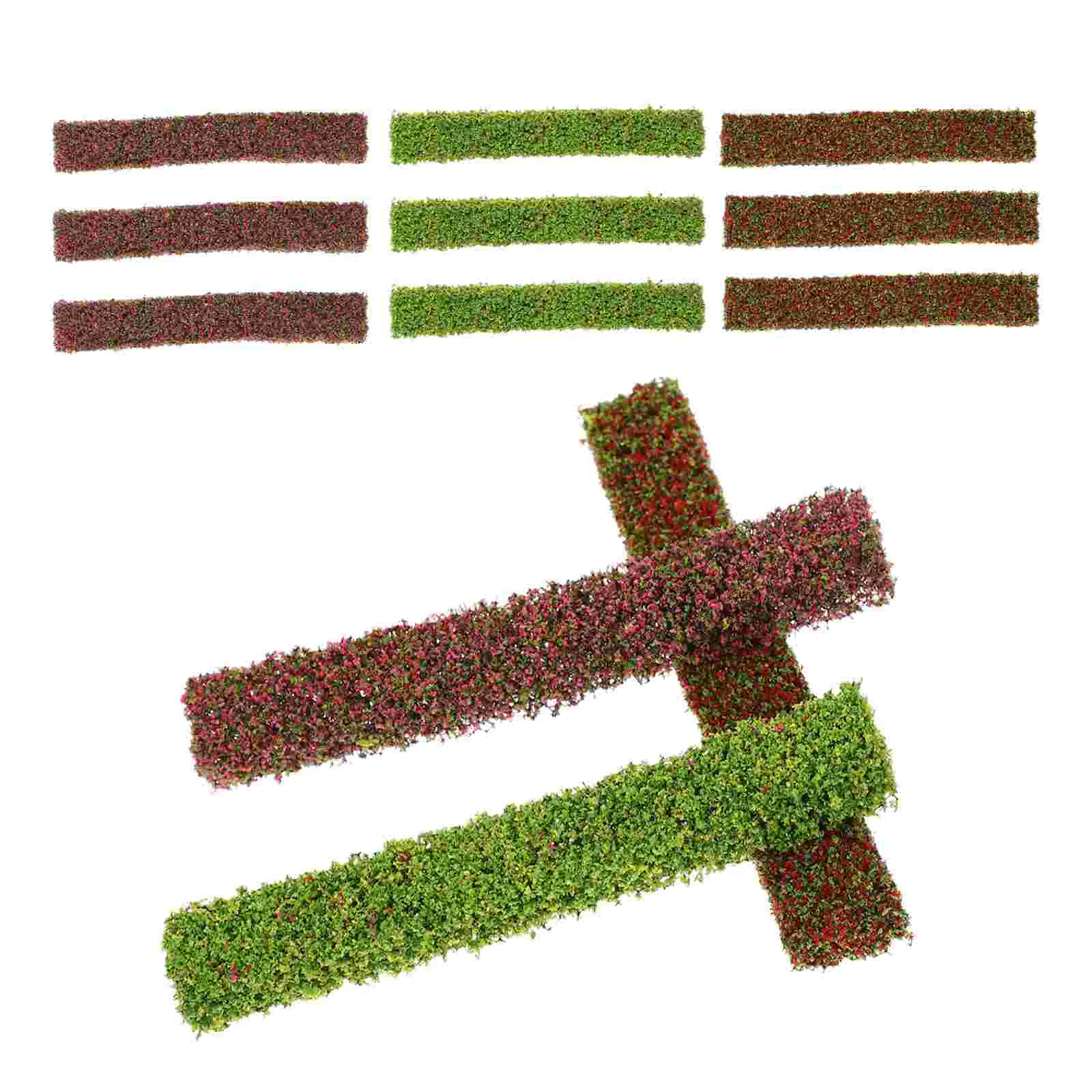

Flower Miniature Cluster Grass Model Artificial Strips Static Ornament Landscape Shrub Micro Fake Decor Tuft Terrain Shrubs
