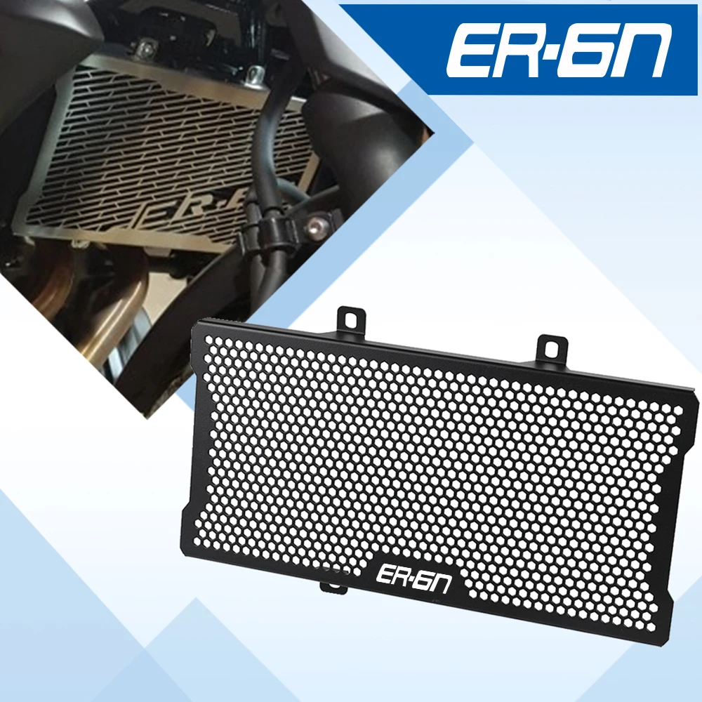 

Motorcycle Accessories Aluminum Radiator Grille Grill Guard Cover Protector For Kawasaki ER-6N ER6N ER 6N 2013 2014 2015 2016