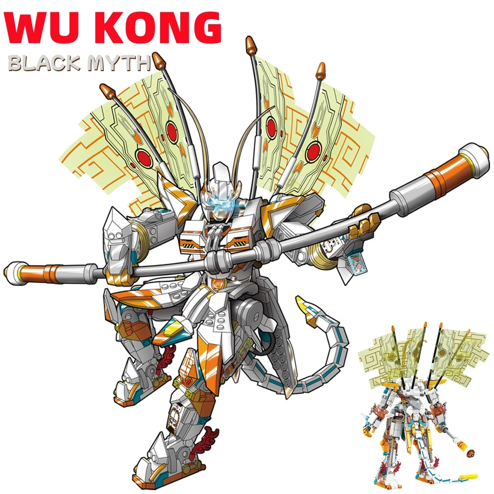 Черный Миф: Wukong Аниме 3d Стереоскопические Строительные Блоки Деко Модель Игрушки