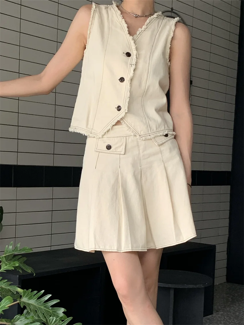 Женская плиссированная мини-юбка PLAMTEE элегантная повседневная одежда для работы