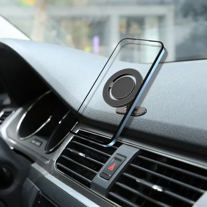 Автомобильная магнитная подставка для сотового телефона вращающаяся сильная