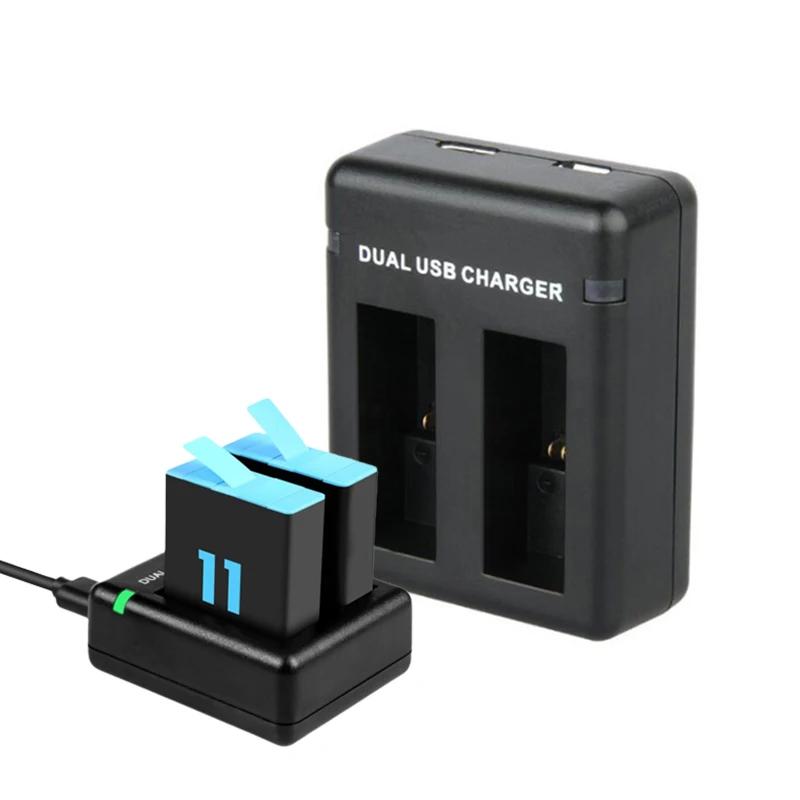 Зарядное устройство с двумя USB-портами для экшн-камеры