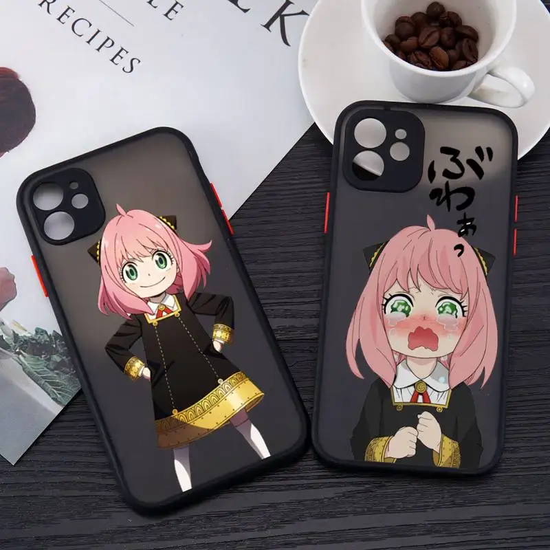 

SPY×FAMILY Anya Baby anime Phone Case matte transparent For iphone 14 11 12 13 plus mini x xs xr pro max cover
