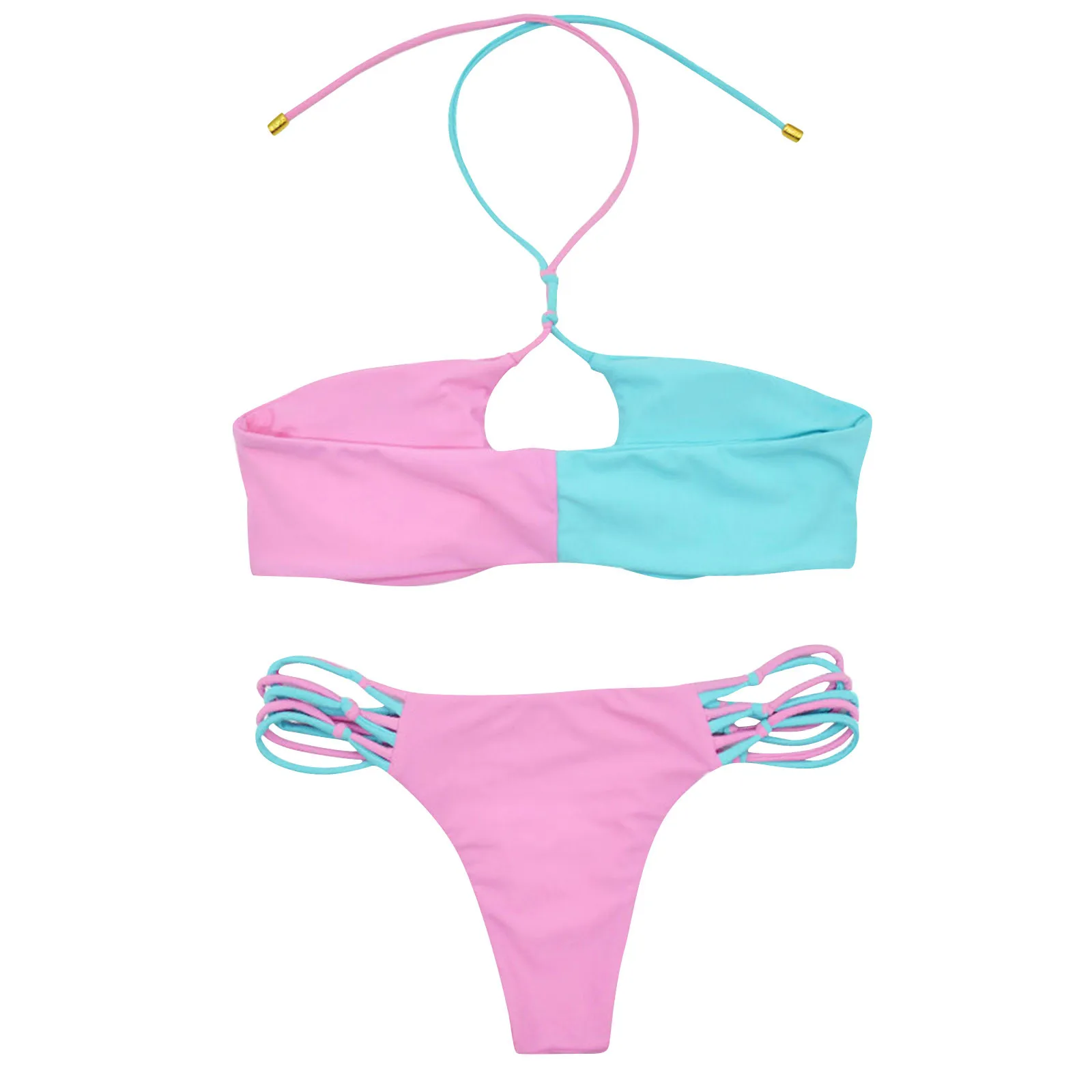 Two-piece Bikini Swimsuit Woman Free Shipping Push Up Set Sexy Swimwear Women Купальник Женский |