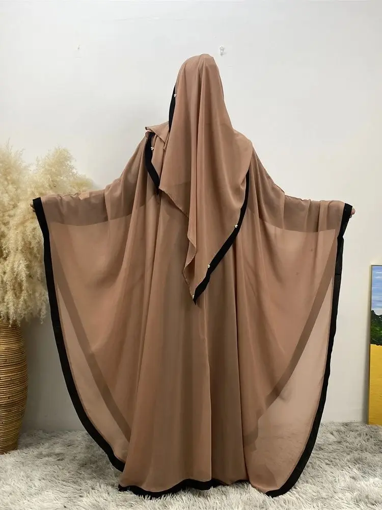 Рамадан Eid Khimar комплекты для мусульман Hijab платье молитвенная одежда женщин Abaya