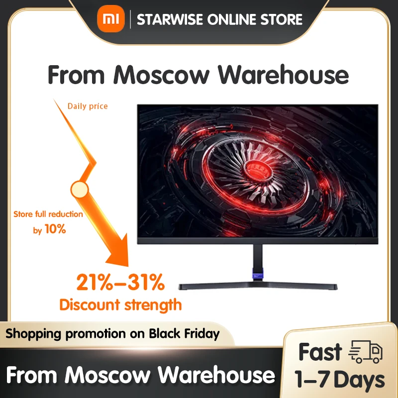  Original Xiaomi Redmi Gaming Monitor G24 23.8 Inch Ultra-high 165Hz Refresh Rate 120%sRGB Wide Color HDR 