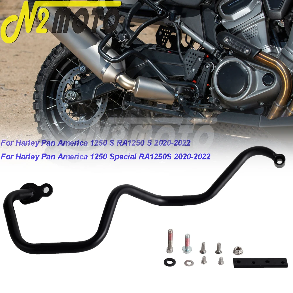 

Новый глушитель выхлопной трубы мотоцикла, черная Защитная крышка для Harley Pan America 1250 S RA1250S PA1250 2020-22, аксессуары для мотоциклов