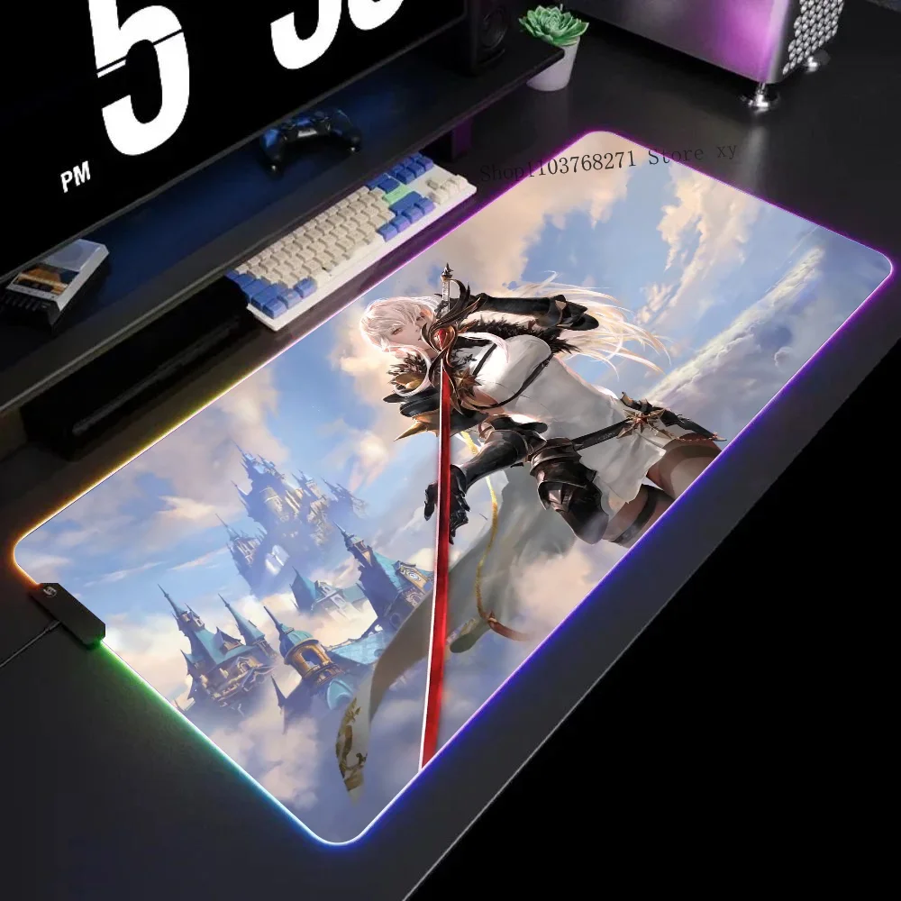 Коврик для мыши Seven Knights 2 XXL RGB игровые коврики HD черные аксессуары геймеров