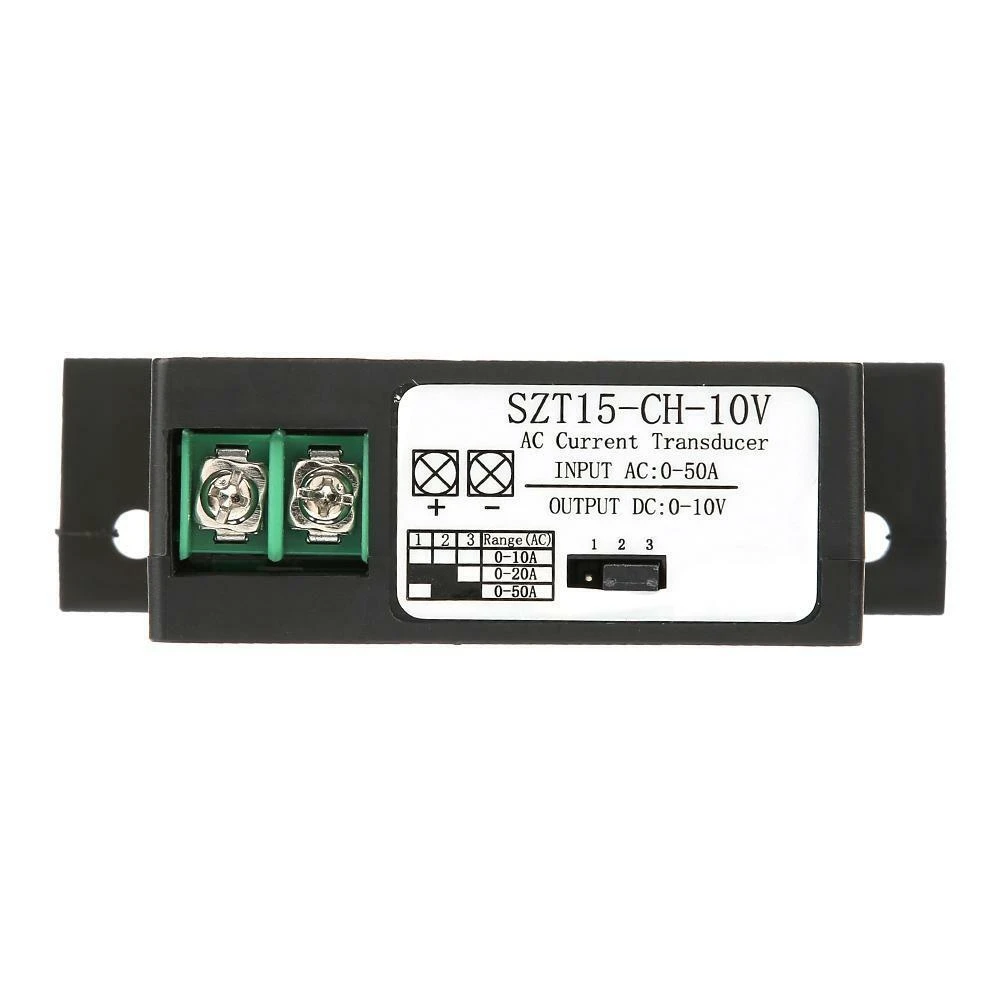 

SZT15-CH-10V AC Current Transmitter Current Mutual Inductor AC 0-50A to DC 0-10V