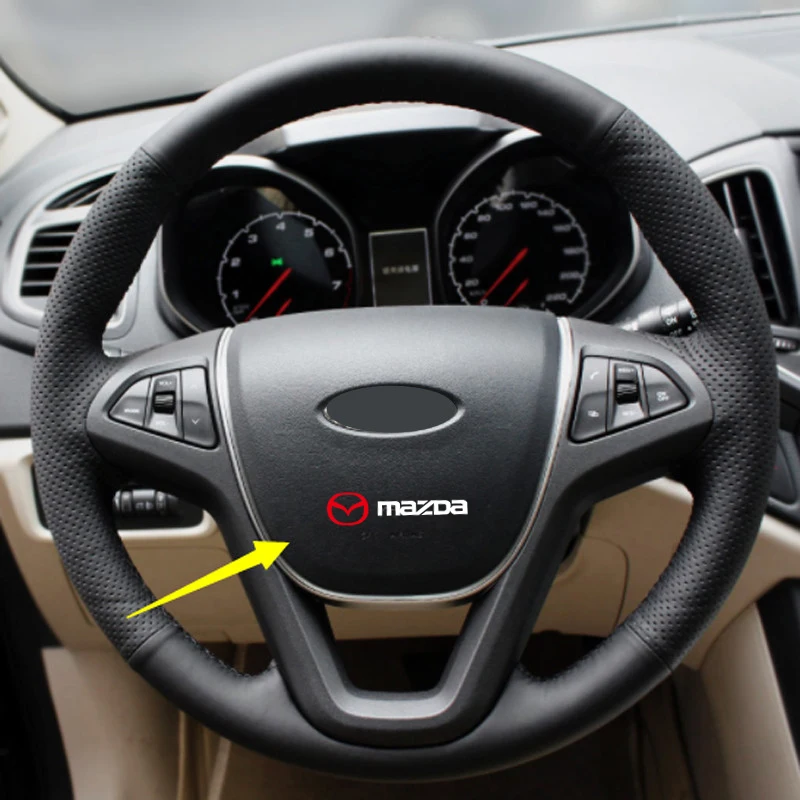 

2/4Pcs Car Sticker Window Wiper Emblem Decal Waterproof For Mazda logo 2 3 6 8 Axela Atenza CX-5 CX5 CX-7 CX-9 Car Styling A