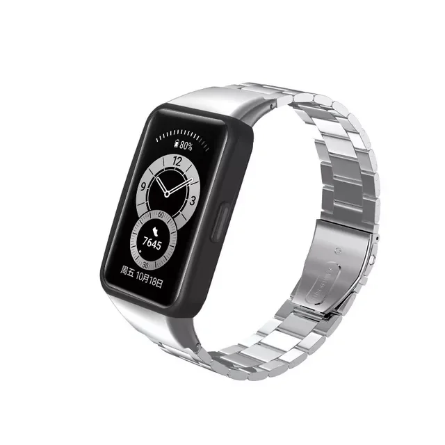 

Ремешок из нержавеющей стали для huawei band 6, металлический браслет для смарт-часов huawei band6, аксессуары для наручных часов