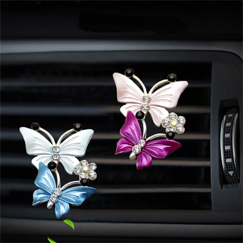 

Car Air Conditioning Freshener Cute Butterfly Perfume Clip Decoration Car Outlet Air Purifier Fragrance Deodorant