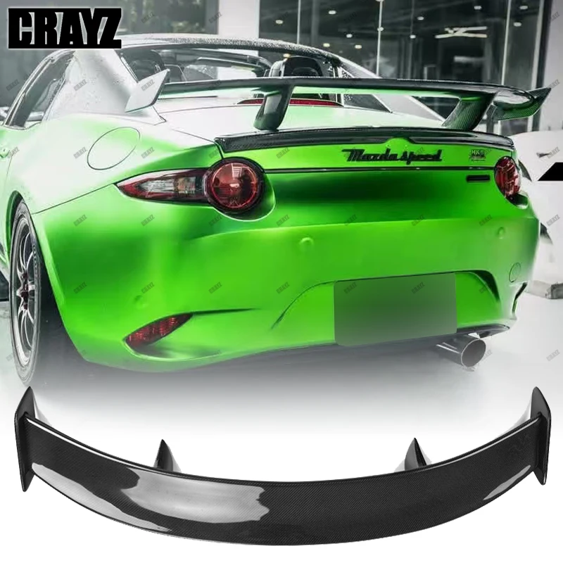 Для MAZDA MX5 MX-5 2016-2023 глянцевый черный/настоящее углеродное волокно ND Miata украшение