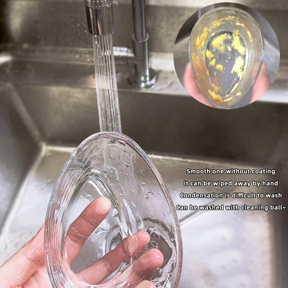 Tempered Glass Steaming Bowl High Temperature Resistant Transparent Bowl Dinnerware Tool