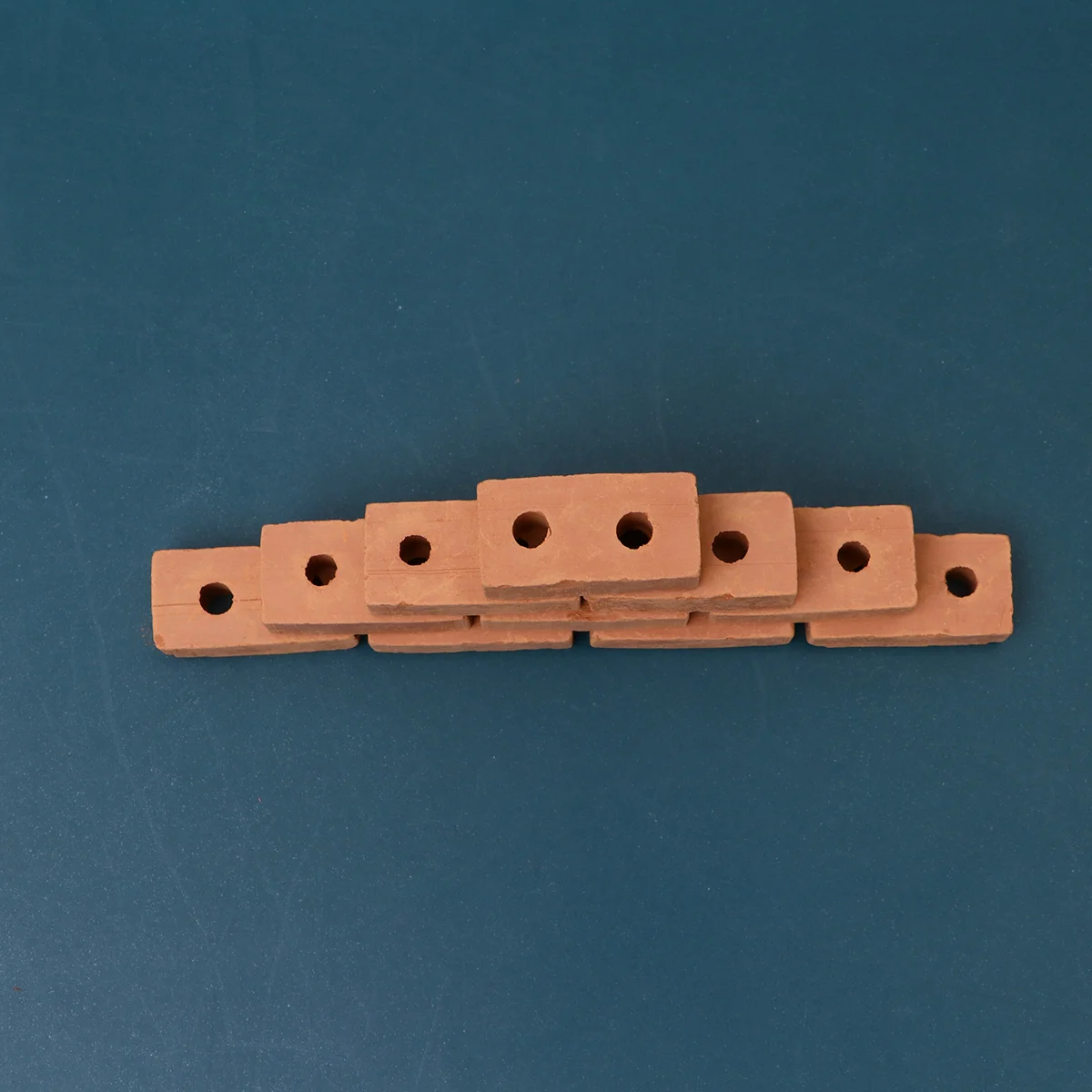 

2 Holes DIY Brick Model Simulated Red Sand Table Accessories Miniture Decoration