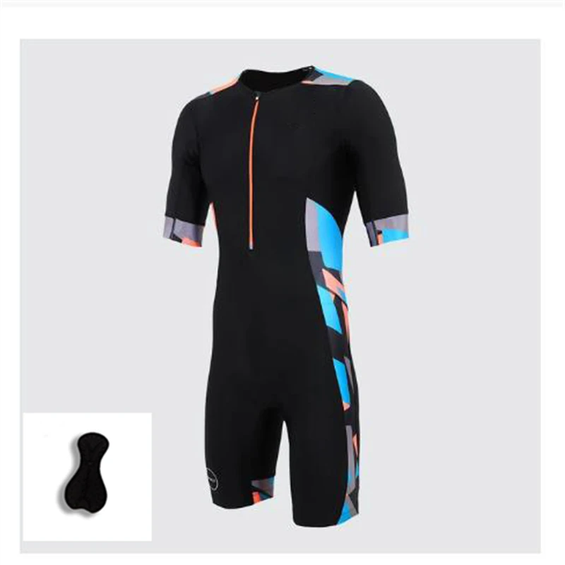 

Cycling Jersey Sets Summer Spring men's Triathlon Bicycle Racing Short Sleeve Anti-UV Jumpsuit Bike Jersey Set