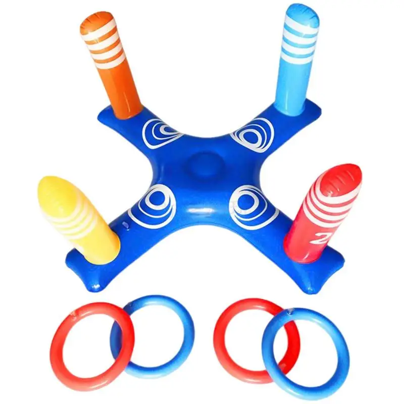 

Inflatable Throwing Ferrule Swimming Pool Toys Toss Game Kids Family Interactive Games Outdoor Beach Summer Water Fun Toy