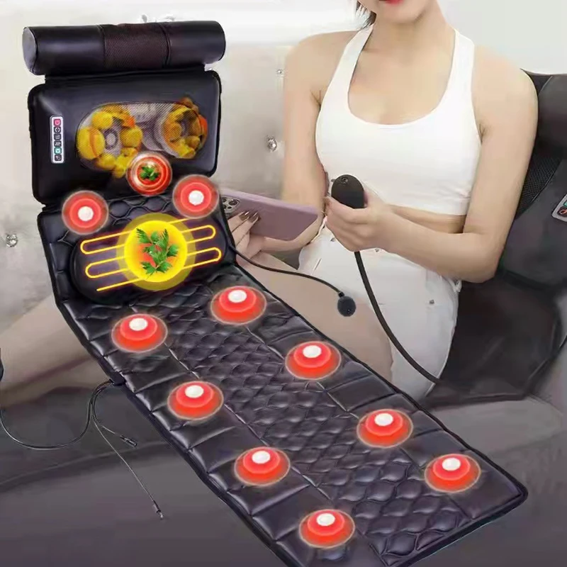 Электрический массажер для спины подушка кресла вибратор портативный дома