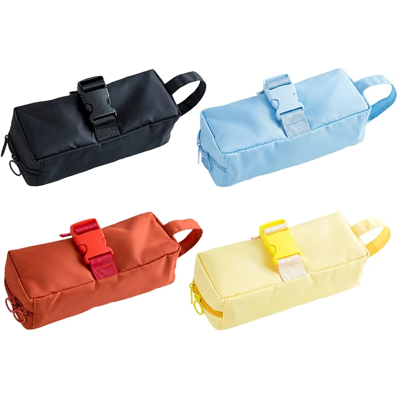 

Candy Color Large Capacity Pencil Cases Zipper Korean Fabric Pen Box Pouch Case Bag School Office Stationary Supplies