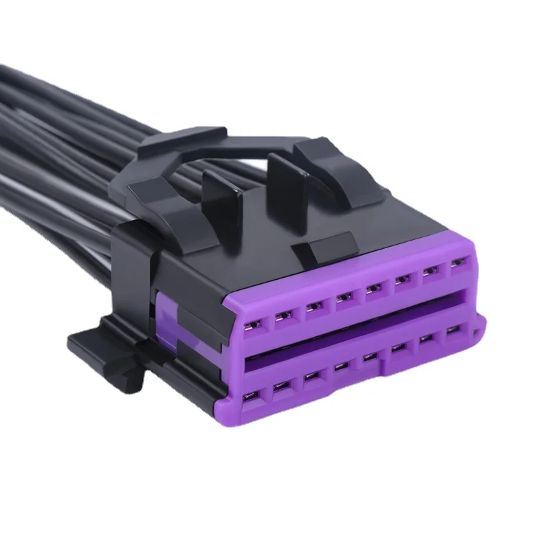 16-контактный разъем OBD2 с женским и мужским разъемами кабель оболочки для Toyota Honda