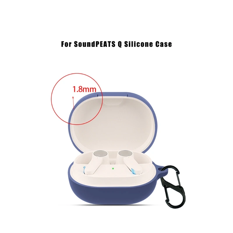 

Silicone Case For SoundPEATS Earphone Cover Protective for shell Shockproof Waterproof Frame Sleeve Wear Resistant Housing