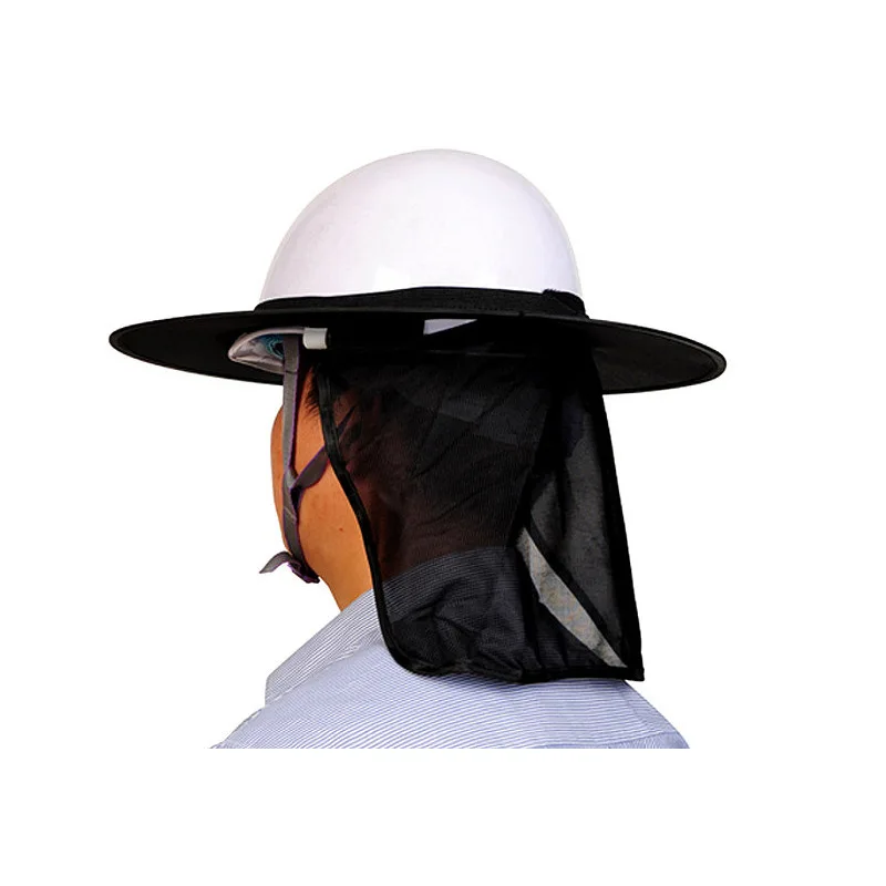 

Hard Hat Sun Shield, Full Mesh Neck Sun Shade Protector High Visibility, Hard Hat Not Included, Blue, Black, Orange каска