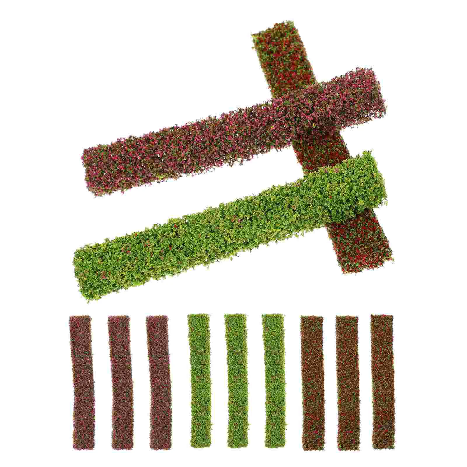 

Flower Miniature Cluster Grass Model Artificial Strips Static Ornament Landscape Shrub Micro Fake Decor Tuft Terrain Shrubs