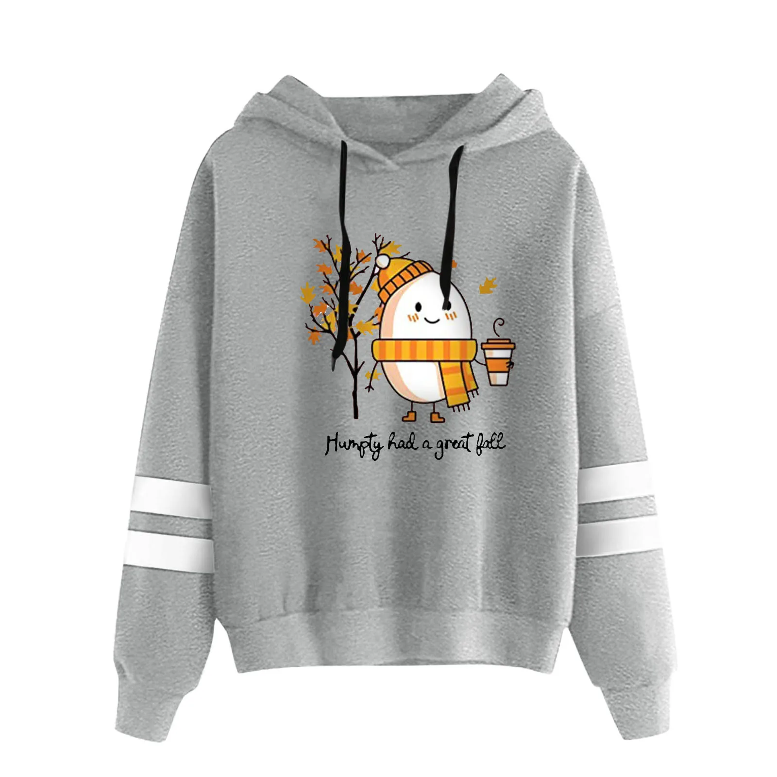 

Женская Повседневная Свободная Толстовка с капюшоном и длинным рукавом