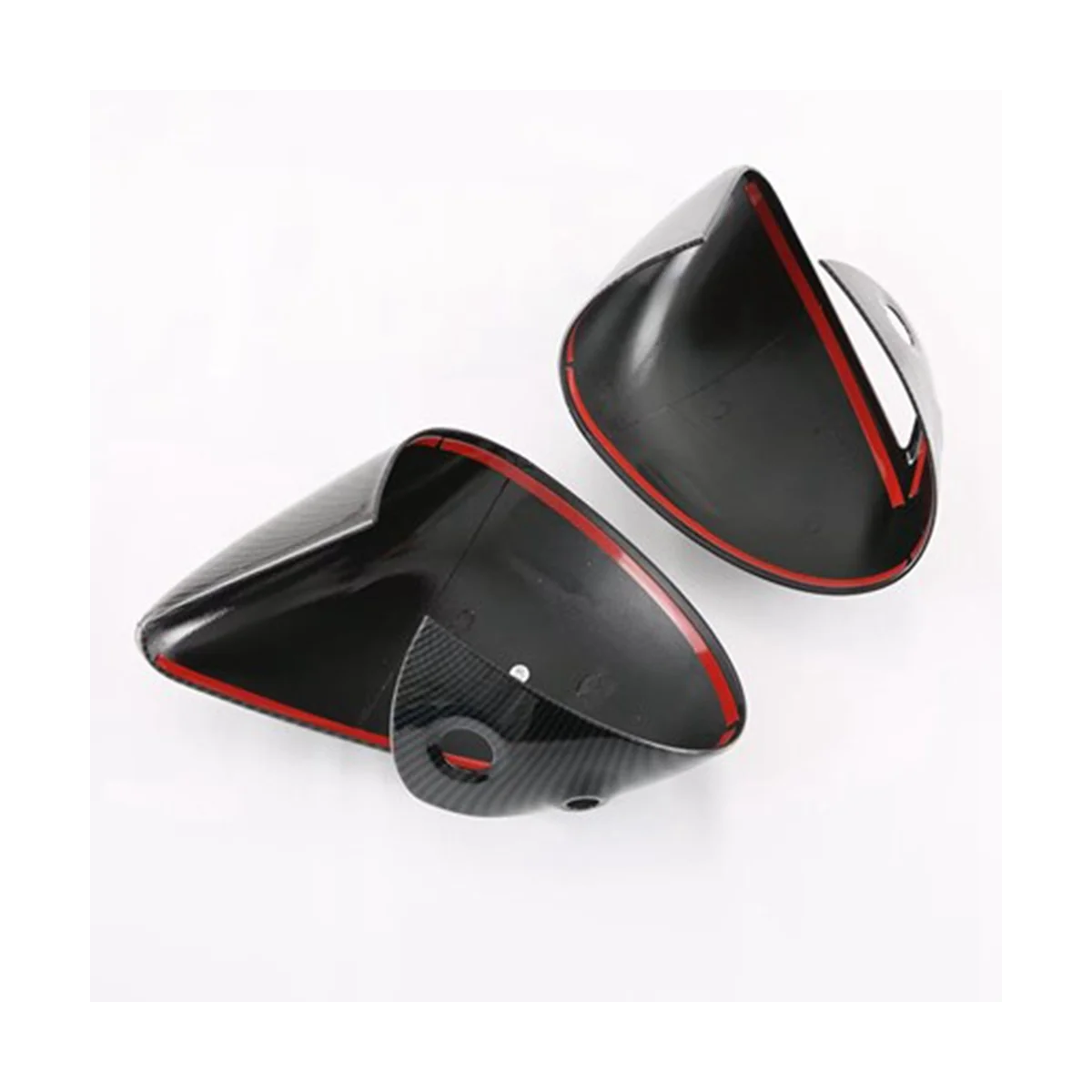 Стильная наклейка на боковое зеркало двери автомобиля из углеродного волокна