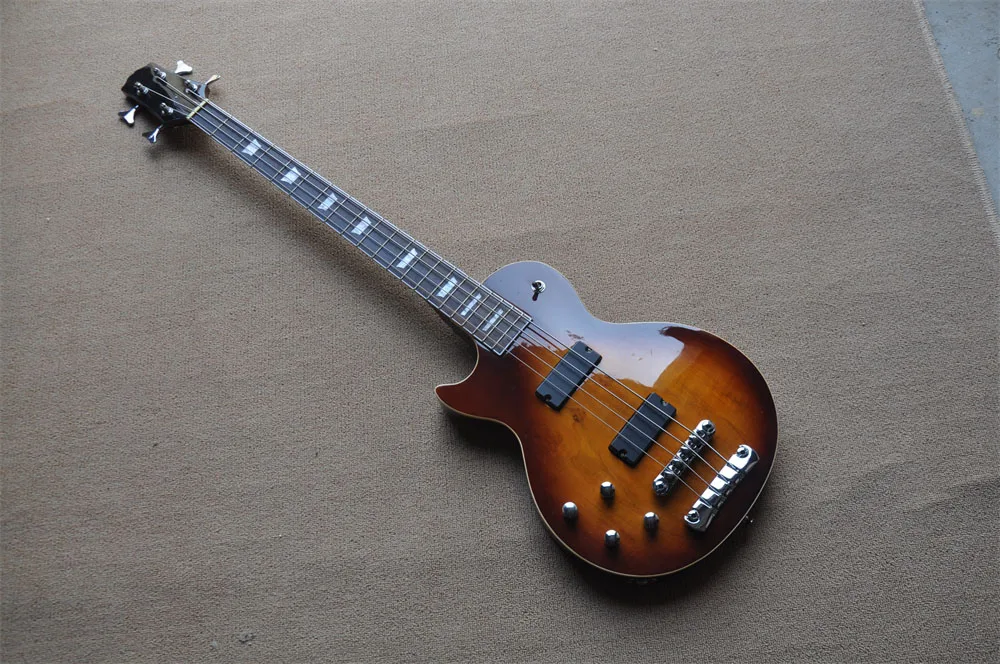 

custom LP Bass Standard 4-string left hand electric bass Guitar in stock 419
