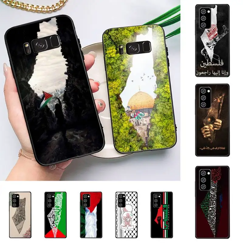 

Palestine Map Arabic Phone Case for Samsung J 2 3 4 5 6 7 8 prime plus 2018 2017 2016 core