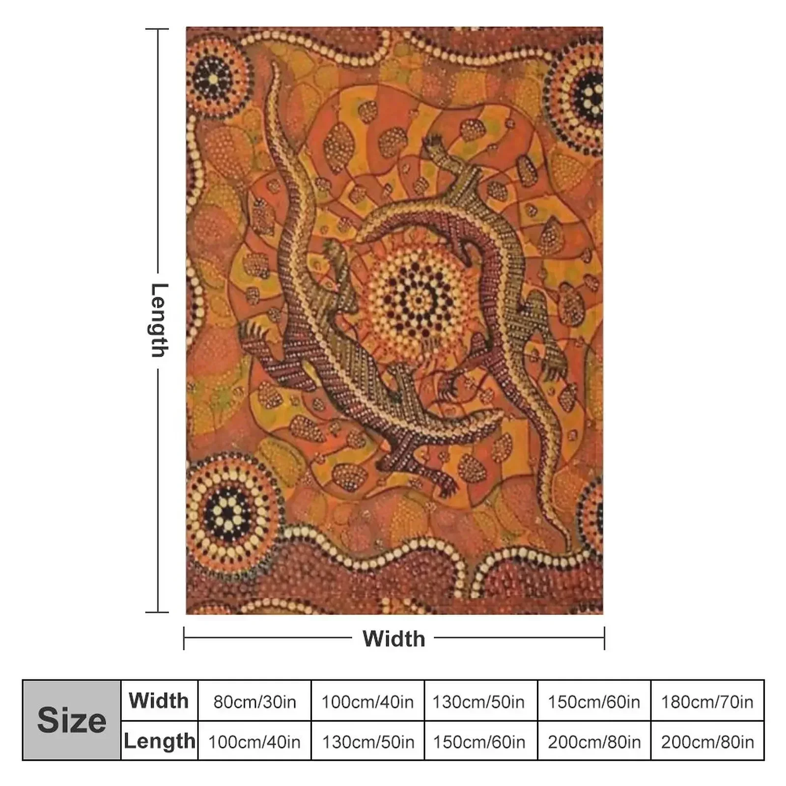 Одеяло Goanna Dreaming для дивана волосатые одеяла