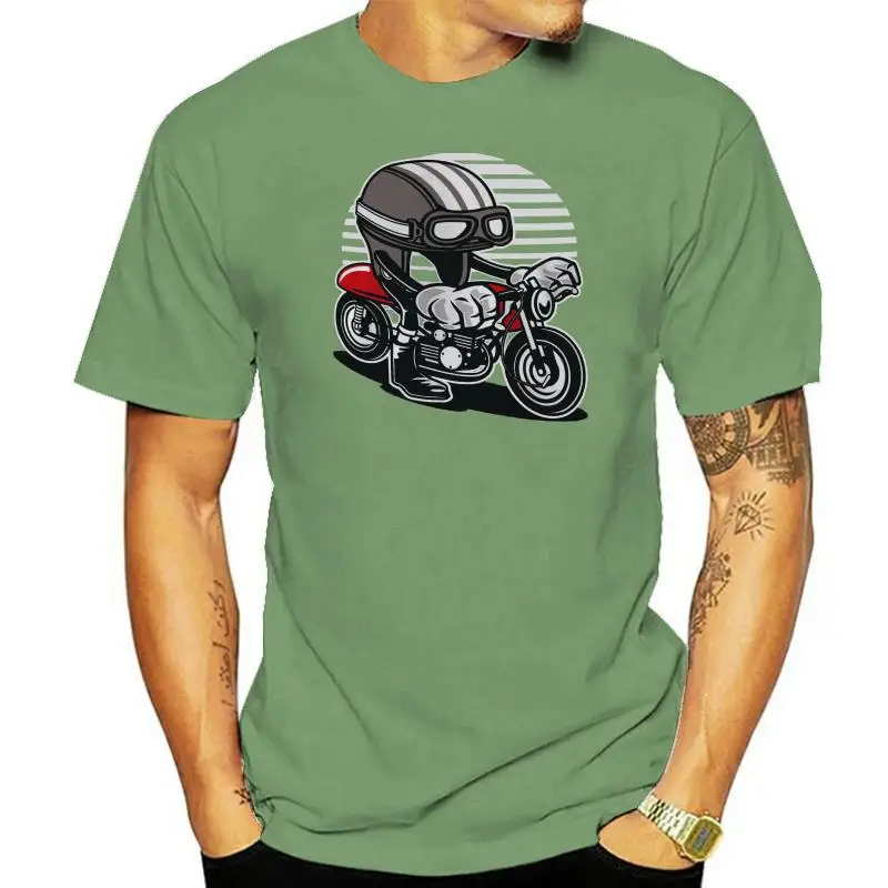 

Caferacer Helmet t shirt motorcycle biker garage s-3xl
