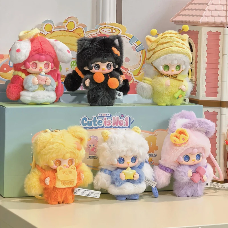 Фото Слепая коробка Yooki: Серия Yooki Cute Is No.1 – Плюшевая кукла-сюрприз, аниме-фигурка, подвеска для сумки, брелок, украшение, подарок, игрушка №2