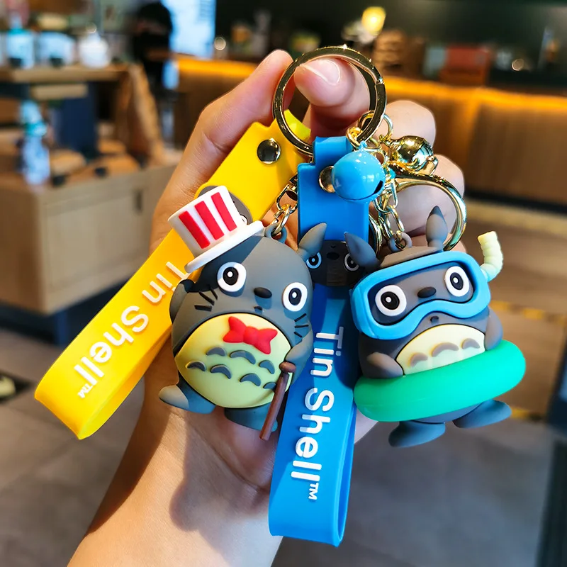 

Милый дракон мяу Аниме Кукла ПВХ трехмерный мультяшный брелок сумка Япония креативный Автомобильный ключ кулон подарок для детей