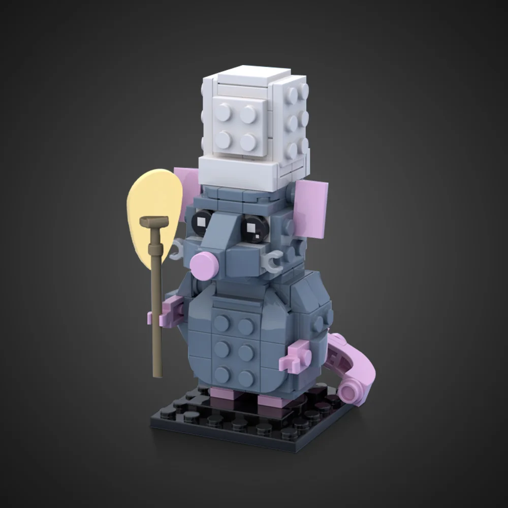 Фото Конструктор Gobricks MOC: Модель Реми-крысины из фильма, Реми-крысины — Бог Кулинарии, Строительные блоки, Игрушки для сборки, Подарки на день рождения для детей, Сделай сам №4