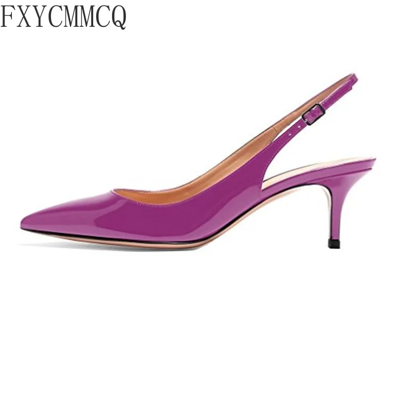 FXYCMMCQ 2022 Summer Trend 6.5CM Low Heel Gradient Fabric Fashion Single Shoes Women Sandals A41-1