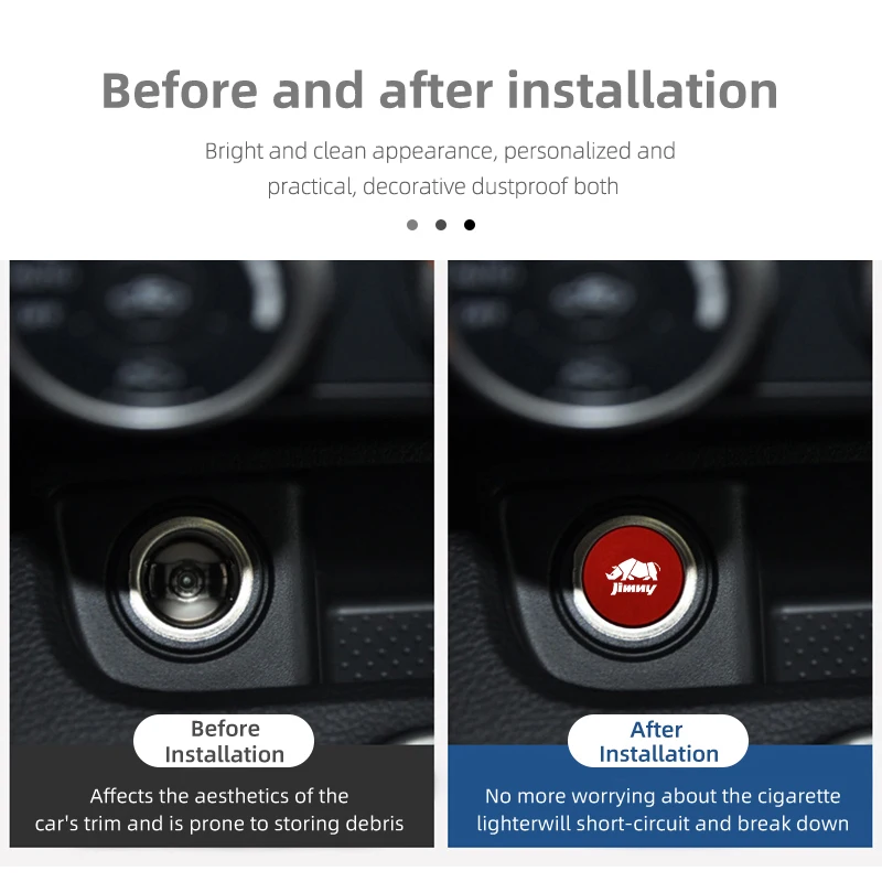 Автомобильный логотип прикуривателя пылезащитная крышка кнопки декоративная