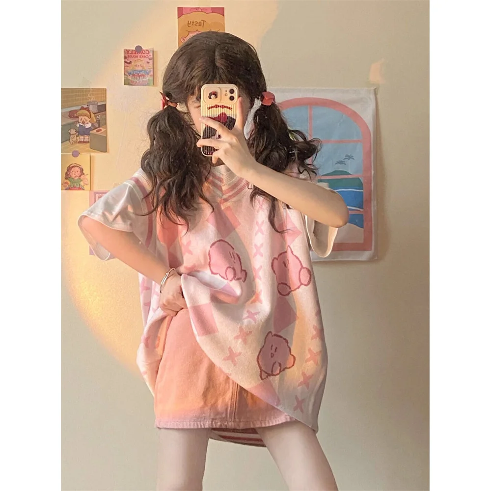 Женский трикотажный свитер без рукавов с круглым вырезом |