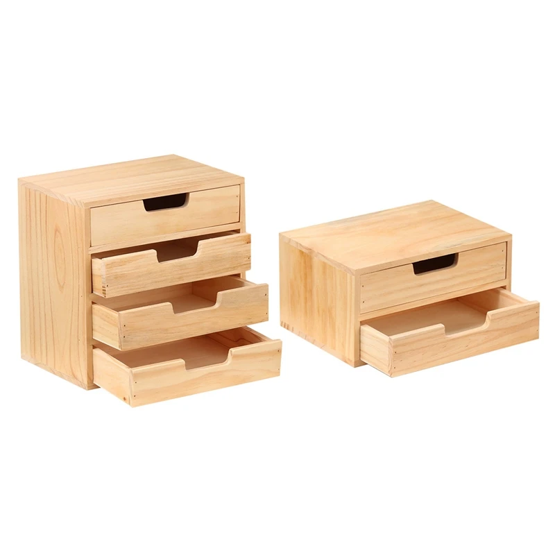 

Wooden Retro Simple Multi-Layer Drawer Organizer Bedroom Debris Desktop Organizer Cosmetic Jewelry Storage Box