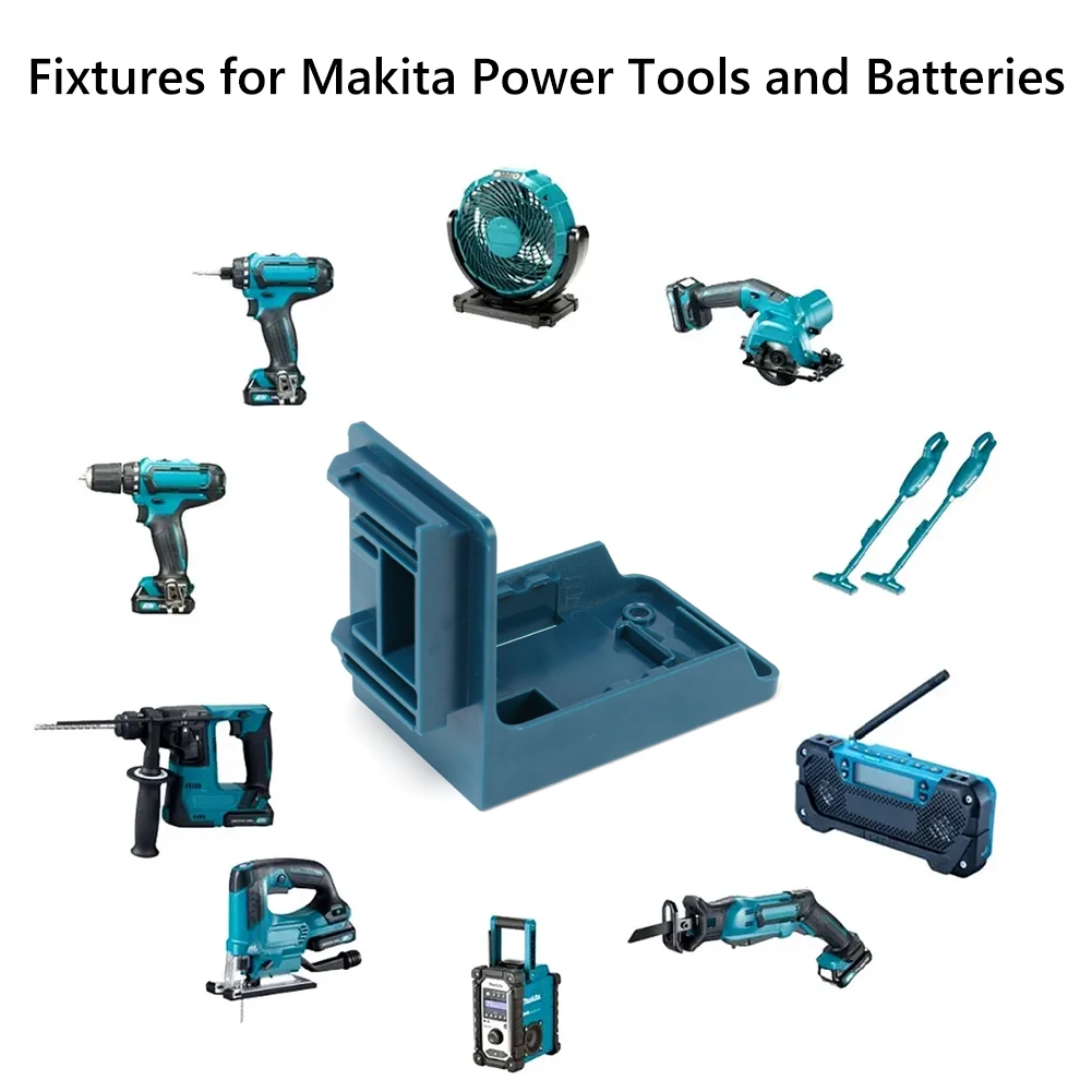 

Держатель для станка 2 в 1, легкий пластиковый стеллаж для электроинструментов, портативный держатель для аккумулятора, настенный кронштейн...