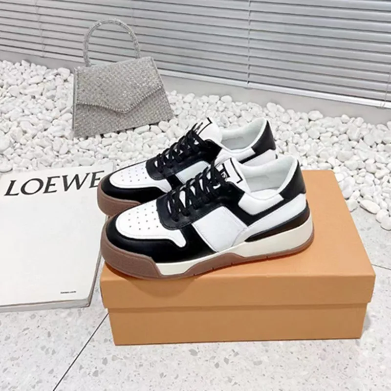 

Дизайнерские брендовые индивидуализированные женские туфли, кожаные повседневные Нескользящие туфли на шнуровке с блокировкой цвета, Вул...