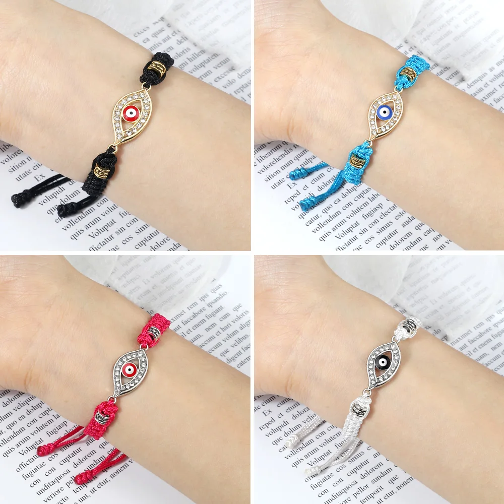 Классические черные и красные браслеты-нитки браслет ручной работы счастливой
