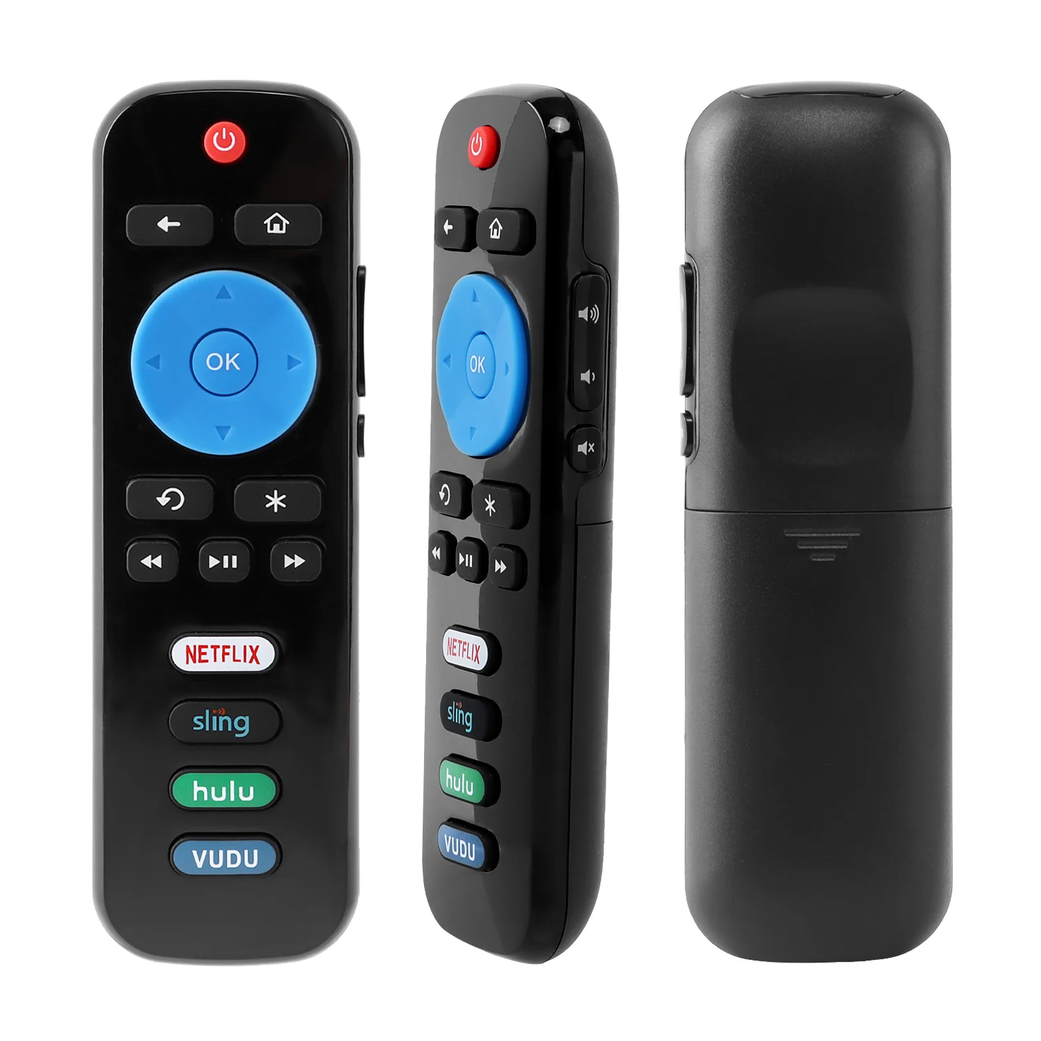 Applicable For Tcl Roku Tv With Netflix Sling Hulu Vudu Key 