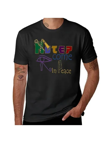 Hotep, I'm In Peace-футболка из древнего Египта, летний топ для мальчиков, белые, черные футболки для мужчин