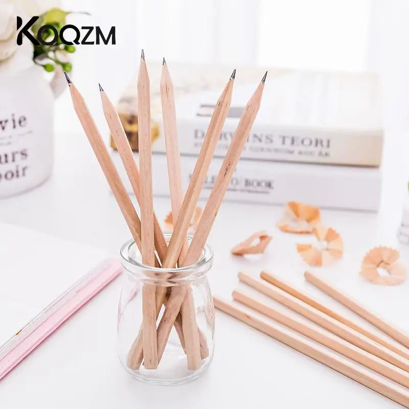 

50Pcs Eco Friendly Natural Wood Pencil HB Blank Hexagonal Non-Toxic Standard Pencil Drawing Stationery Office School Supplies