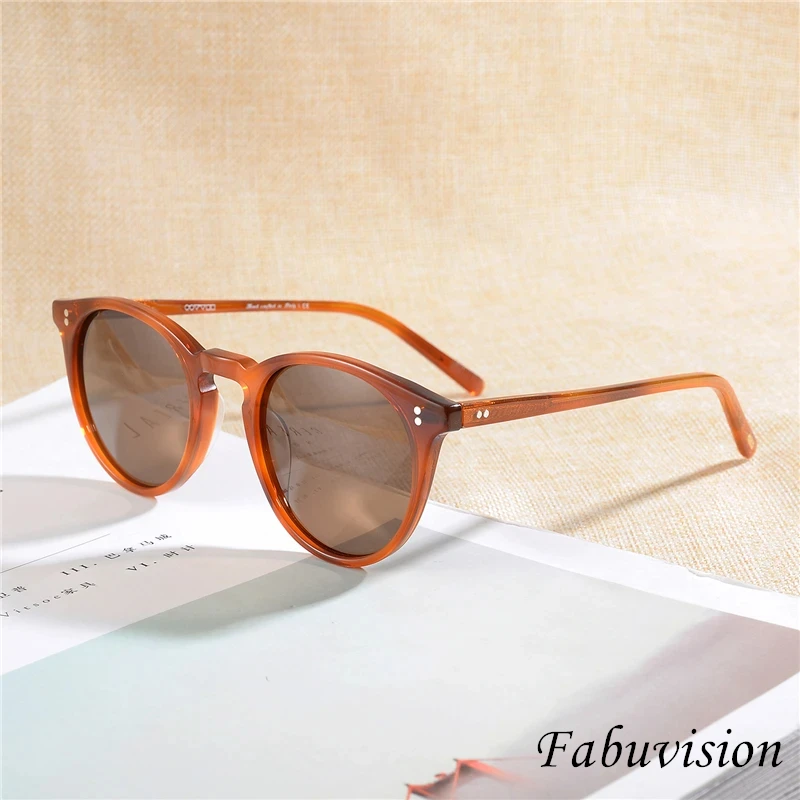 Очки солнцезащитные круглые в винтажном стиле для мужчин и женщин