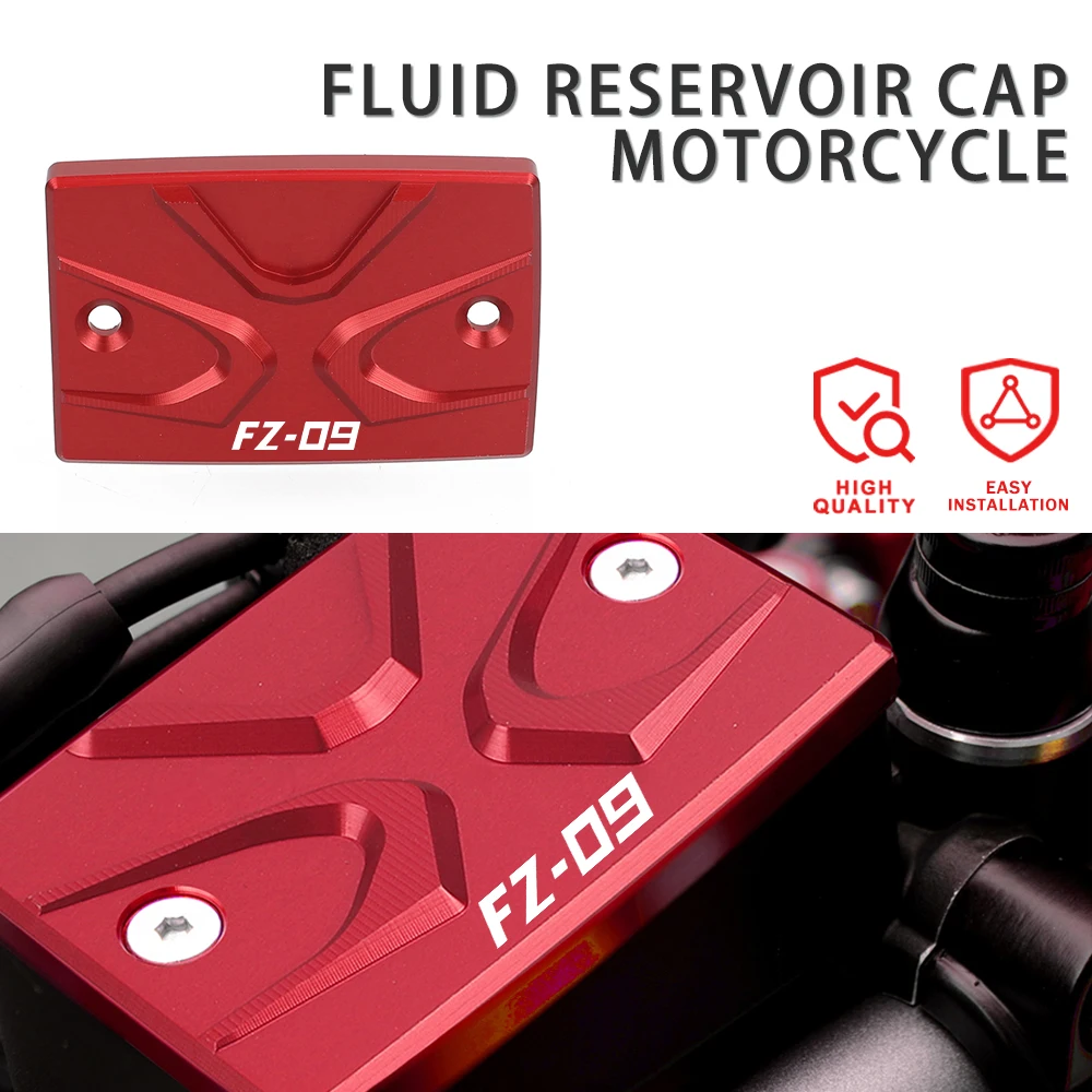 

FZ-09 2023 Motorcycle Front Brake Fluid Reservoir Oil Cap Cover for Yamaha MT09 FZ09 MT 09 FZ 09 2014-2020 2019 2018 2017 2016
