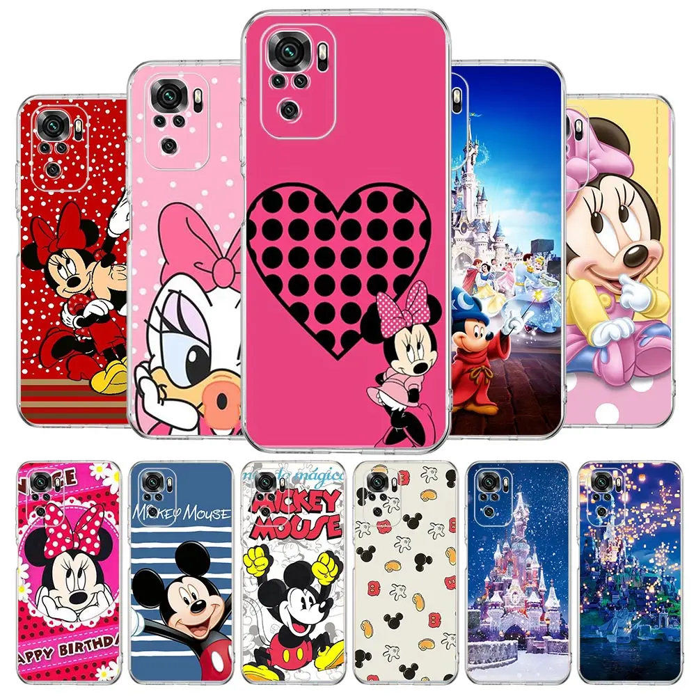 

Disnye Mickey Case Coque for Xiaomi Redmi 9 9A 9C 8 7A 8A Redmi Note 7 8 Pro 8T Transparent Soft Cover Funda Capa