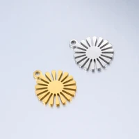 daisy flower stainless steel charms accessories diy personalized creative sunflower pendant